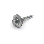 Steel Hexagon Heavy Section Self Drilling Tek Screw c/w 19mm Washer