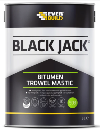 Everbuild Black Jack Bitumen Trowel Mastic 903