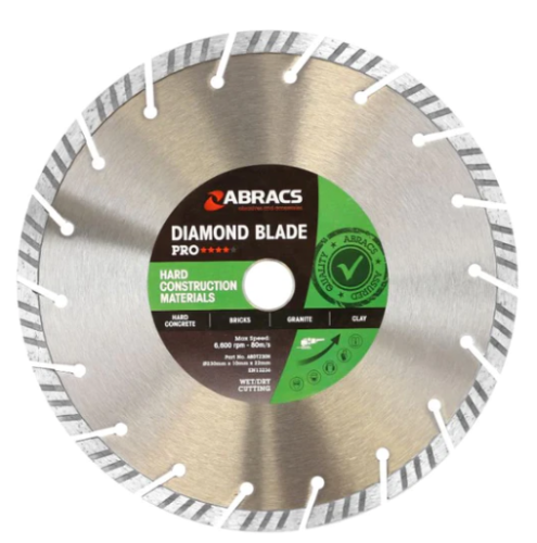 Abracs Pro Diamond Cutting Blade for Hard Construction Materials