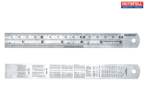 Faithfull FAIRULE Stainless Steel Rule