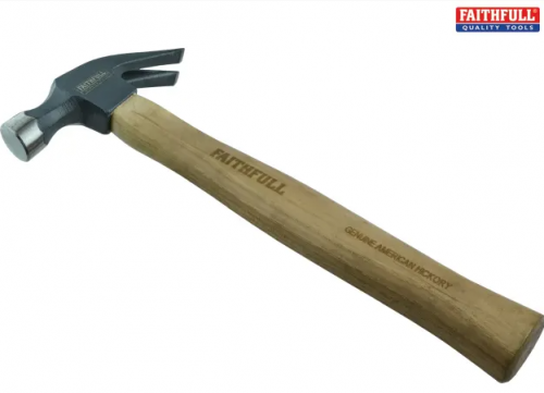 Faithfull FAICAH Claw Hammer, Wooden Shaft