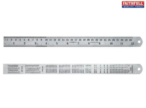 Faithfull FAIRULE Stainless Steel Rule