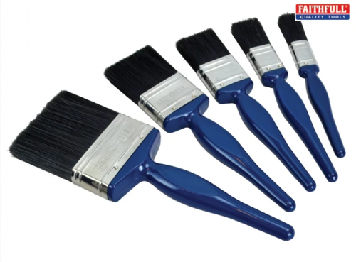 Faithfull FAIPBUSET5 Utility Paint Brush Set (19 25 38 50 & 75mm)