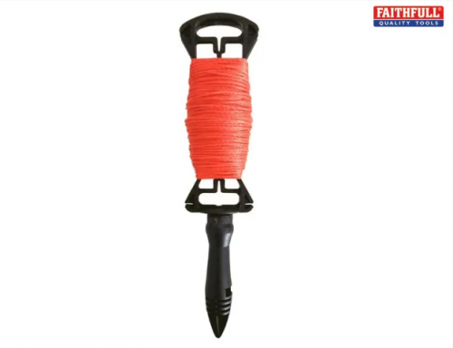 Faithfull FAIBLREEL Chalk Line on Spool Orange 75mtr