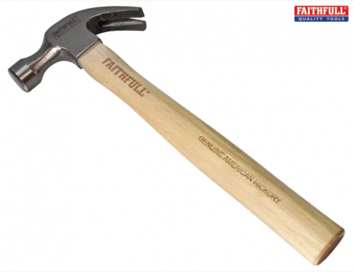 Faithfull FAICAH Claw Hammer, Wooden Shaft