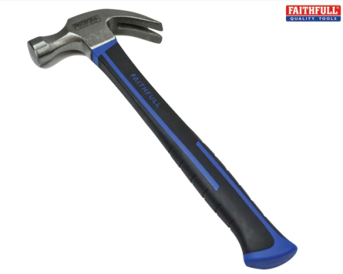 Faithfull FAICH Claw Hammer, Fibreglass Shaft