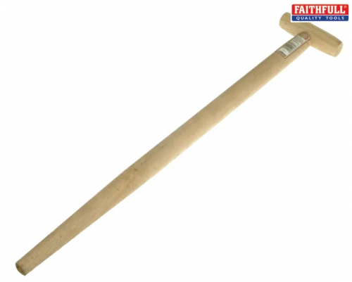 Spade Shaft Single Bend Taper T Handles Ash 710mm (28