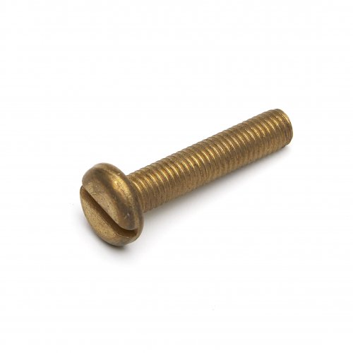 Brass Pan Head Slotted Machine Screw DIN85