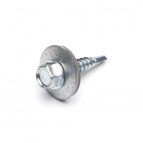 Steel Hexagon Light Section Self Drilling Tek Screw c/w 16mm Washer