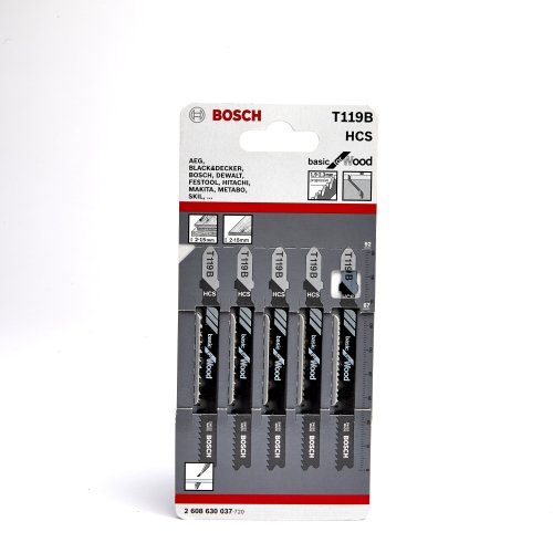 Bosch Jigsaw Blades for Wood & Plastics (5 Pack)