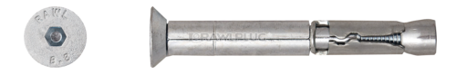 Rawlplug R-SPL-C Countersunk SafetyPlus Anchor